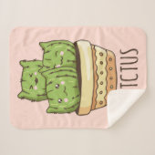 Cat Meets Cactus Sherpadecke (Vorderseite (Horizontal))