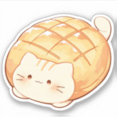 Cat Melon Brot Sticker (Vorderseite)