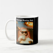 Cat Meme Average Monday 9am Funny Sarcastic Back T Kaffeetasse (Links)
