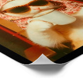 Cat Meme Average Monday 9am Funny Sarcastic Back T Poster (Ecke)