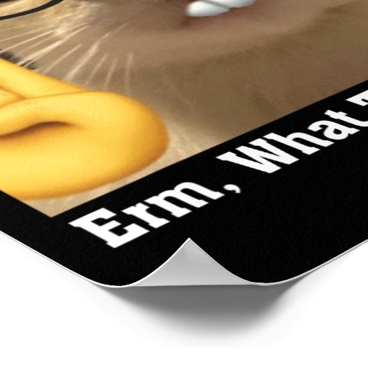 Cat Meme Clic Niedlich Kitten Erm Poster (Ecke)