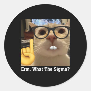 Cat Meme Clic Niedlich Kitten Erm Runder Aufkleber