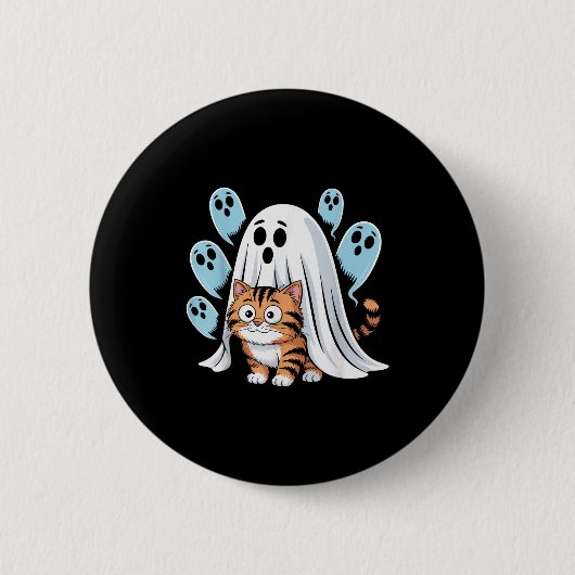 Cat Meme Funny Soky Halloween Kitty  Button (Vorderseite)