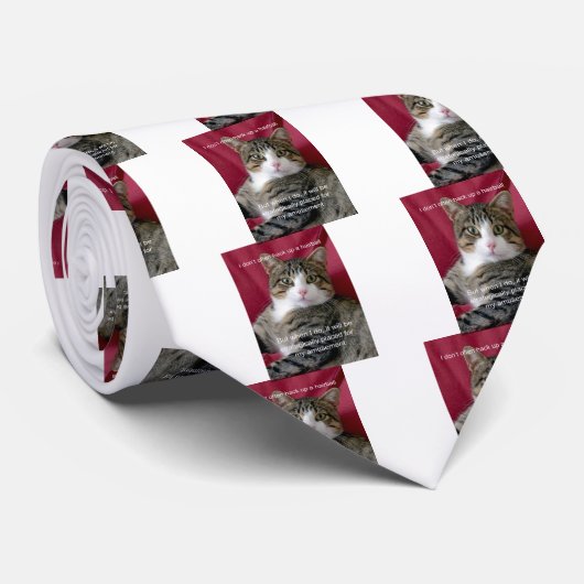 Cat Meme Krawatte (Gerollt)