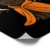 Cat Meme Soky Cute Black Halloween  Poster (Ecke)