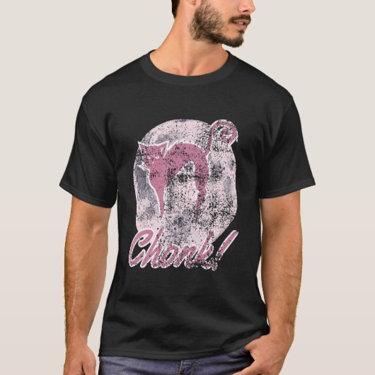 Cat Meme T-Shirt Chonk Grumpy Cats Vater Mama Cat (Vorderseite)