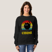 Cat Meme Vintag Chonk Cat Sweatshirt (Vorne ganz)