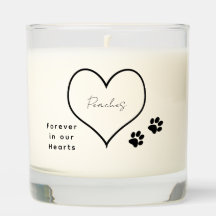 Cat Memorial Candle Forever in our Hearts