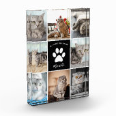 Cat Memorial Custom Pet Collage Paw Print Fotoblock (Links)