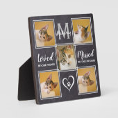 Cat Memorial Einmalige FotoCollage Fotoplatte (Vorderseite)