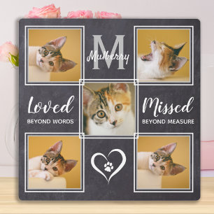 Cat Memorial Einmalige FotoCollage Fotoplatte