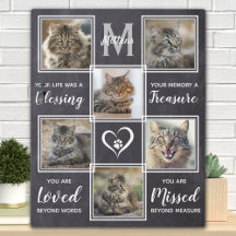 Cat Memorial Einzigartiges Foto Collage