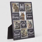 Cat Memorial Einzigartiges Foto Collage Fotoplatte (Seite)