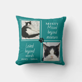 Cat Memorial Fehled Beyond Measurement Custom Foto Kissen