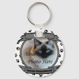 Cat Memorial Forever erinnert Schlüsselanhänger