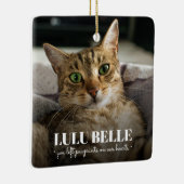 Cat-Memorial-Foto Keramikornament (Rechts)