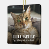 Cat-Memorial-Foto Keramikornament (Links)