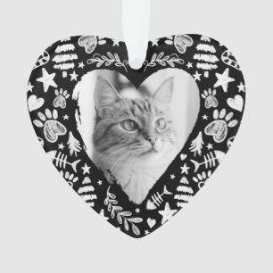 Cat-Memorial-Foto zum Thema "Love Memory Black Cha Ornament