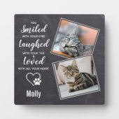 Cat Memorial Gift - Beileid Cat Pet Loss Keepake Fotoplatte (Vorderseite)