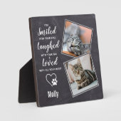 Cat Memorial Gift - Beileid Cat Pet Loss Keepake Fotoplatte (Vorderseite)