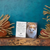 Cat Memorial Gift - Pet Loss Beileid Foto Fotoplatte (Seite)