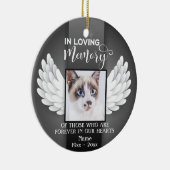 Cat Memorial: Im Foto "Benutzerdefinierter Speiche Keramik Ornament (Rechts)