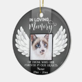 Cat Memorial: Im Foto "Benutzerdefinierter Speiche Keramik Ornament (Links)