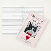 Cat Memorial Journal Pale Pink Notizblock (Innen)