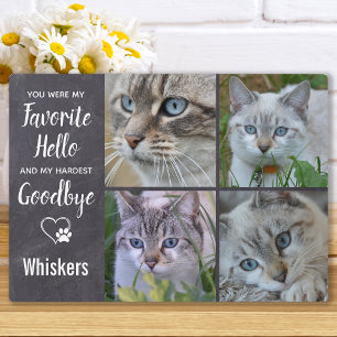 Cat Memorial Keepake Beileid Foto Pet Loss Fotoplatte