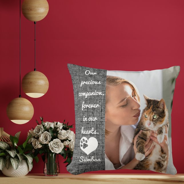Cat Memorial Keepake Personalisierte Geschenkidee  Kissen (Von Creator hochgeladen)