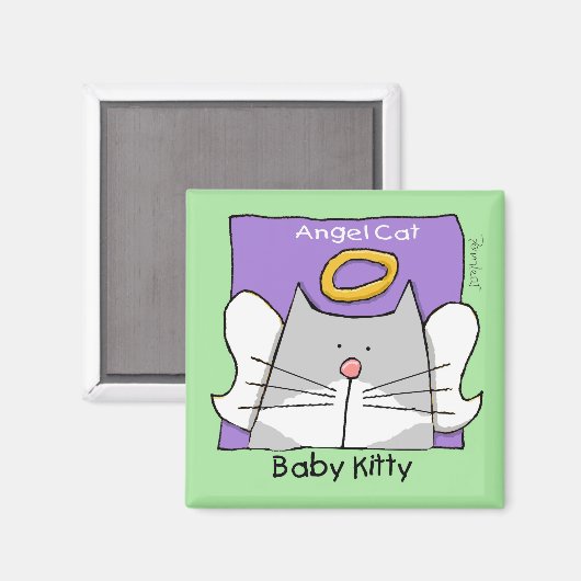 Cat Memorial Magnet (Vorderseite/Rückseite)