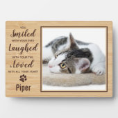 Cat Memorial Pet Loss Foto Fotoplatte (Vorderseite)