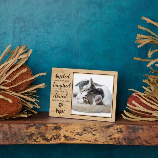 Cat Memorial Pet Loss Foto Fotoplatte (Seite)