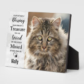Cat Memorial Pet Loss Fotoplatte (Seite)