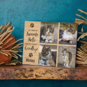 Cat Memorial Pet Loss Keepake Foto Fotoplatte (Seite)