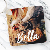 Cat Memorial Zitat Modernes, schlichtes Foto Schlüsselanhänger