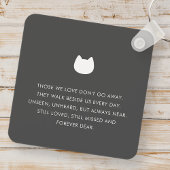 Cat Memorial Zitat Modernes, schlichtes Foto Schlüsselanhänger