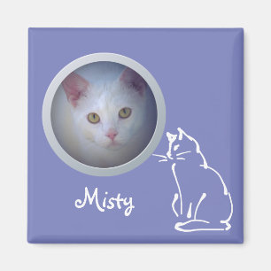Cat Memory Add a Foto - Sweet Custom Pet Memorial Magnet