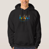 Cat Menorah Cute Jewish Kitten Hanukkah Chanukah P Hoodie (Vorderseite)