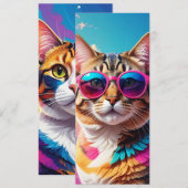 cat menu  menükarte (Vorne/Hinten)