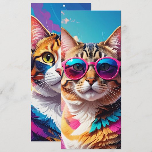 cat menu  menükarte (Vorne/Hinten)