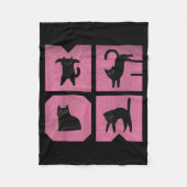 Cat - Meow Art  Fleecedecke (Vorderseite)