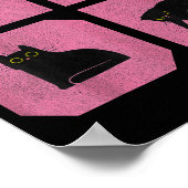 Cat - Meow Art  Poster (Ecke)