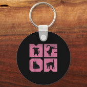 Cat - Meow Art Schlüsselanhänger (Vorderseite)