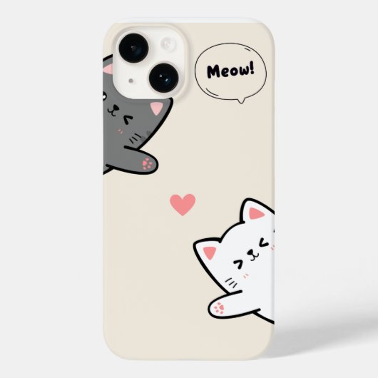 CAT MEOW DESIGN PHONE COVER (Rückseite)