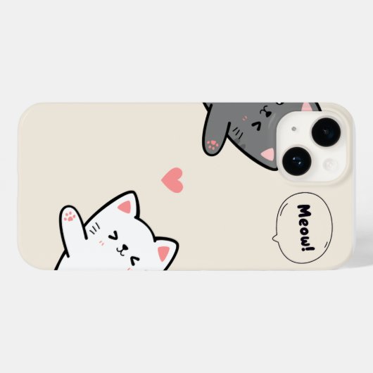 CAT MEOW DESIGN PHONE COVER (Rückseite (Horizontal))