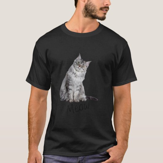 Cat Meow Kitty Funny Cats Mama und Katze Vater Ges T-Shirt (Vorderseite)
