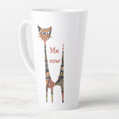 Cat Meow Latte Tasse (Linke Ecke)