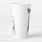 Cat Meow Latte Tasse (Vorderseite)