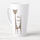 Cat Meow Latte Tasse (Linke Ecke)